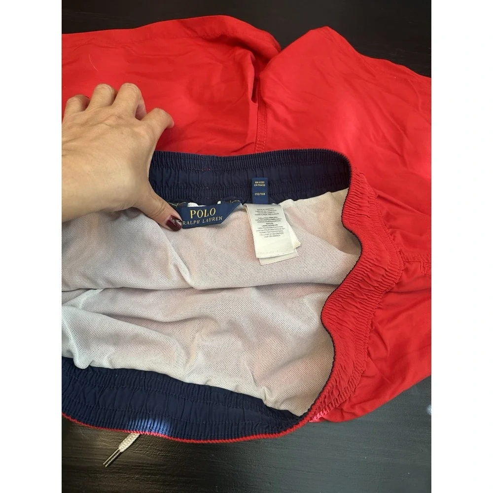 *Polo Ralph Lauren Men's Red Swim Trunks Size XXL/2XL‎ Inside Pocket